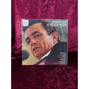 Vintage 12" Vinyl Record - Johnny Cash - Folsom Prison Blues - Columbia Records